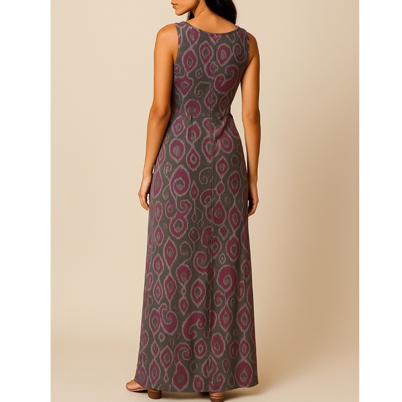 Fresh Produce Sleeveless Maxi Dress Boho Ikat Print Size XS - Picture 2 of 8